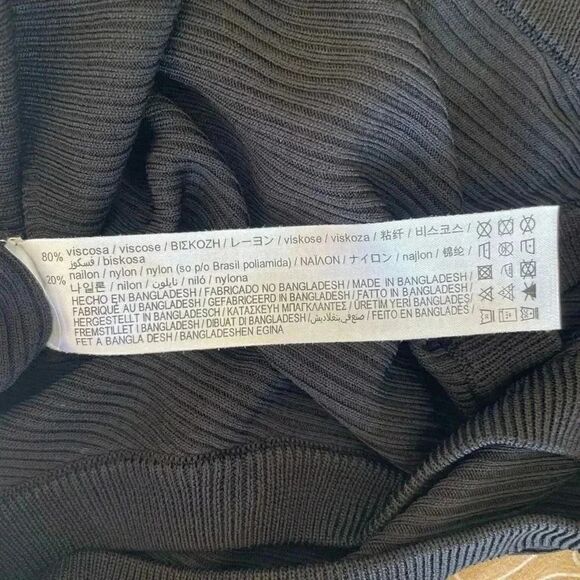 ZARA Viscose Blend Fitted tank top ribbed, jersey SZ S #1682 - Picture 7 of 11